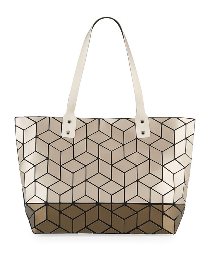 Two-tone Geo Tote Bag