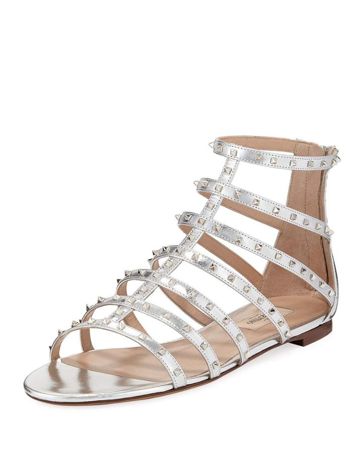 Lovestuds Caged Metallic Flat