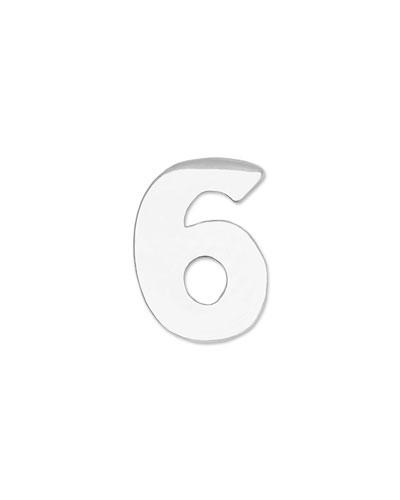 Rhodium-plated Number