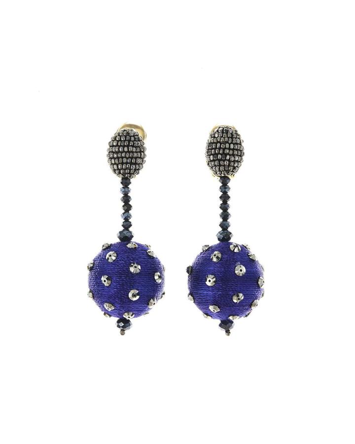 Polka Dot Sequin Clip-on Earrings