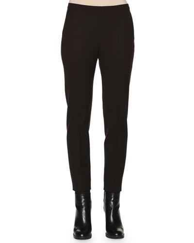 Gabardine Skinny-fit Ankle Pants