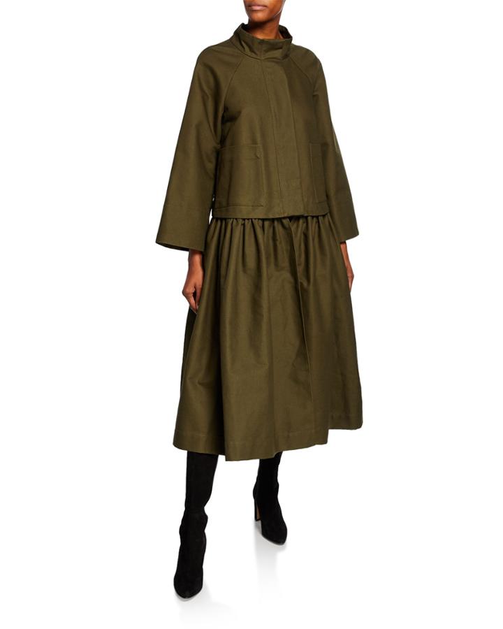 Convertible Full-skirted Coat