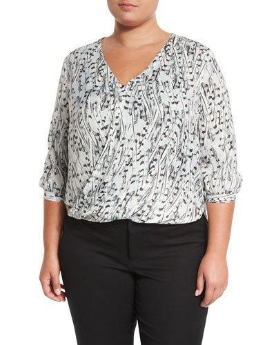 Bex Printed Blouson Top, Multi,