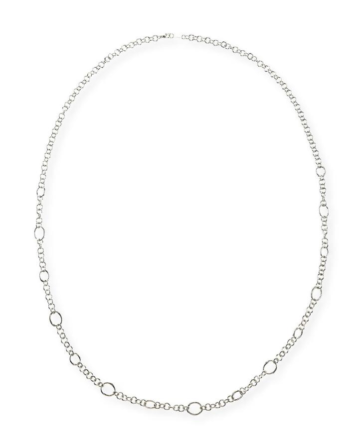 Silver Glamazon Circle Link Necklace,