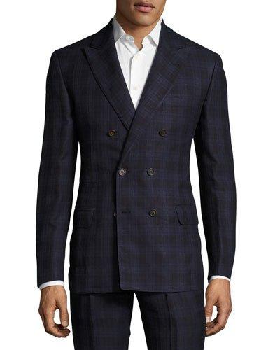 Madras Plaid Double-breasted