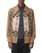 Men's Shenmore Zip-front Archive Scarf-print Jacket