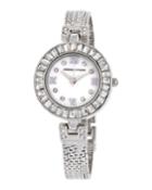 30mm Bracelet Watch W/ Crystal Bezel