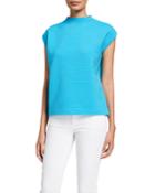 Ribbed Back-zip Cotton