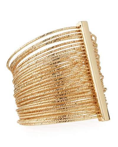 Multi-row Bangle Bracelet, Gold