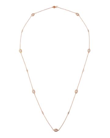 Color Theory Cz Stone Station Necklace
