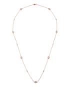 Color Theory Cz Stone Station Necklace