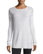 Long-sleeve Ribbed Wool