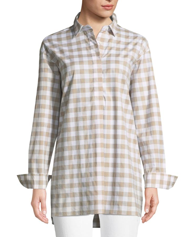 Tenley Coastal-check Blouse