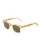 Square Transparent Acetate Sunglasses With Keyhole