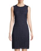 Geometric-lace Sleeveless