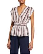 V-neck Pleated