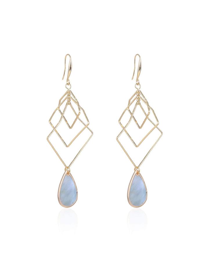 London Shell Pearl Drop Earrings