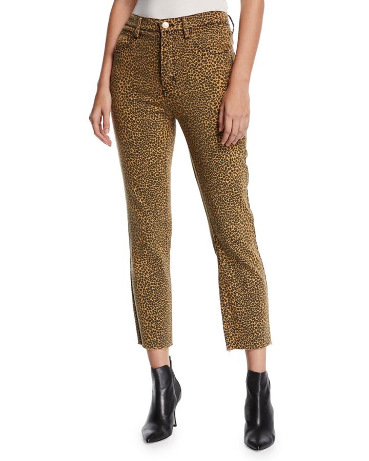 The Stiletto High-rise Leopard-print Jeans