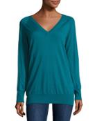 V-neck Wool-blend