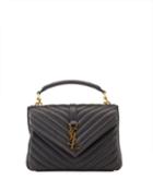 Small Ysl V-flap Quilted Crossbody Bag