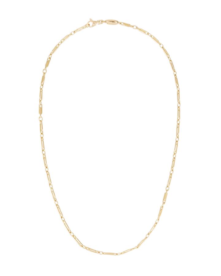 Estate 18k Yellow Gold Segmented Chain Necklace,