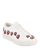 Kam Heart Patch Leather Low-top