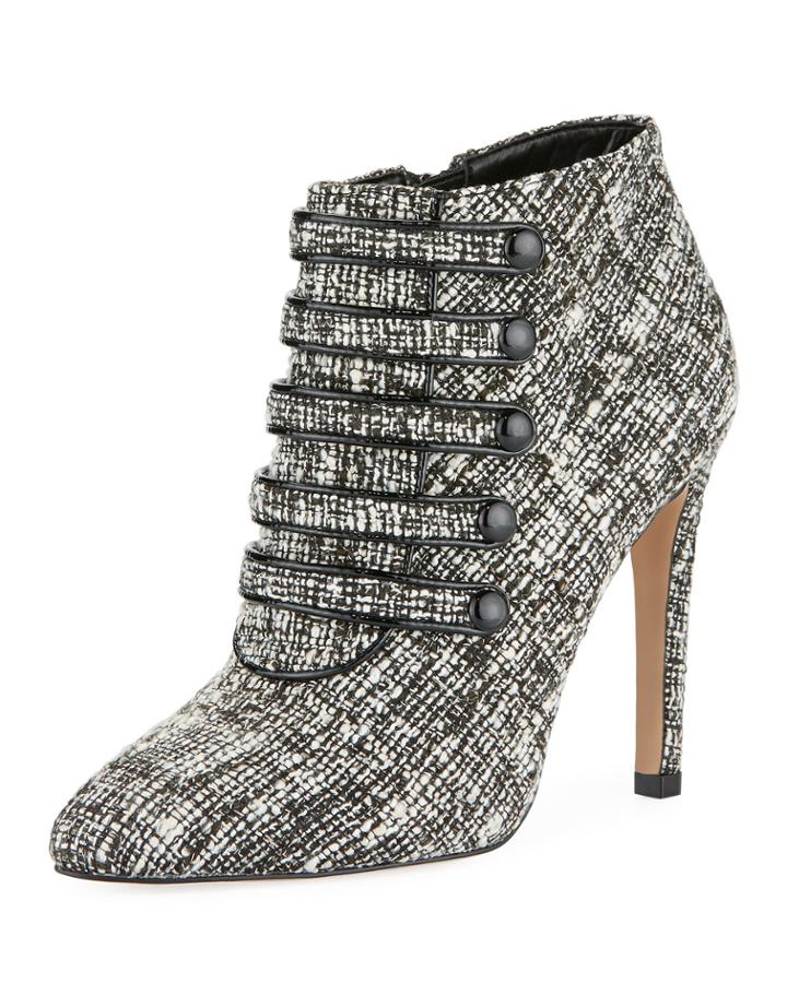 Morris High-heel Tweed Booties