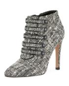 Morris High-heel Tweed Booties