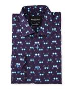 Shaped-fit Luxor Butterfly-print Dress