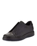 Laceless Leather Low-top