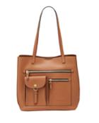 Rossa Two-tone Pocket-front Tote Bag