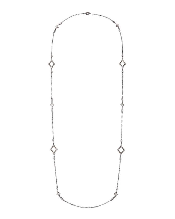 Lisse Open-kite Necklace W/ Topaz,
