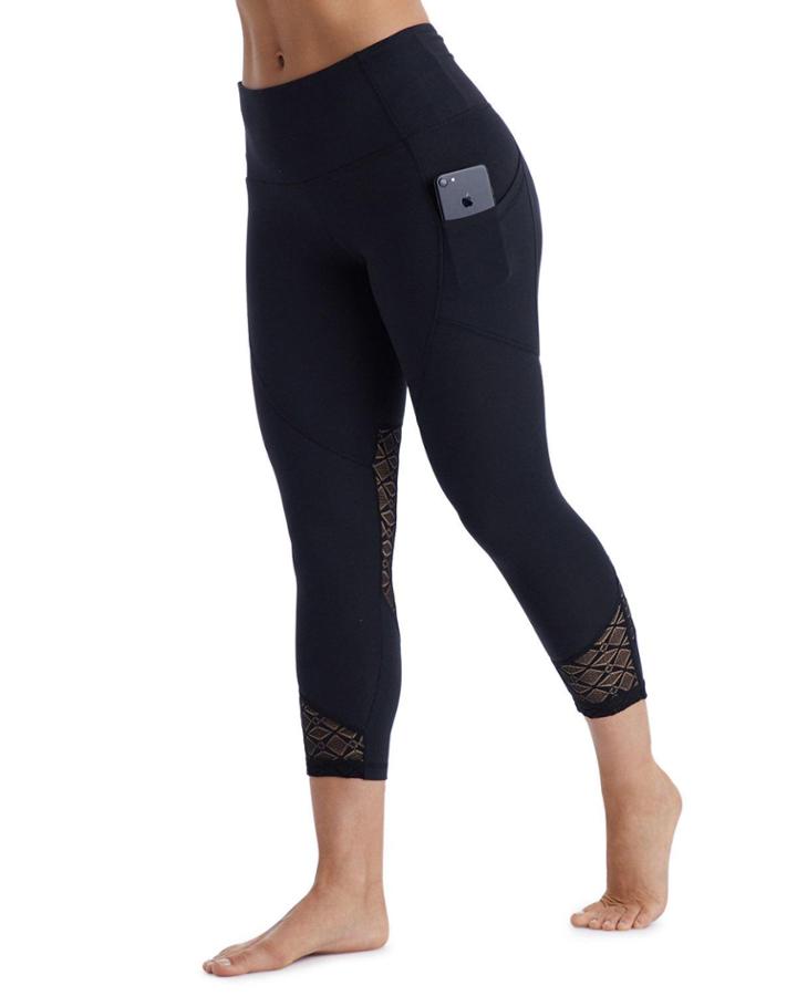 Lyric Kicker Capri Leggings/yoga Pants With Pocket