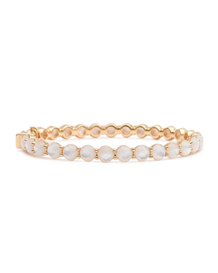 18k Gold Lollipop&reg; All Stones Bangle, Mother-of-pearl