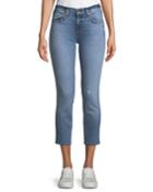 Slim Boyfriend Jeans W/ Raw Hem