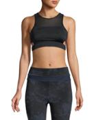 Check Me Out High-neck Bra, Black