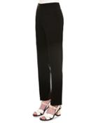 Alfred Flat-front Pants, Black