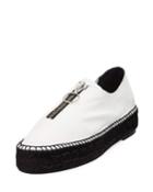 Devon Soft Leather Zip Platform