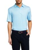 Men's Gingham Print Polo