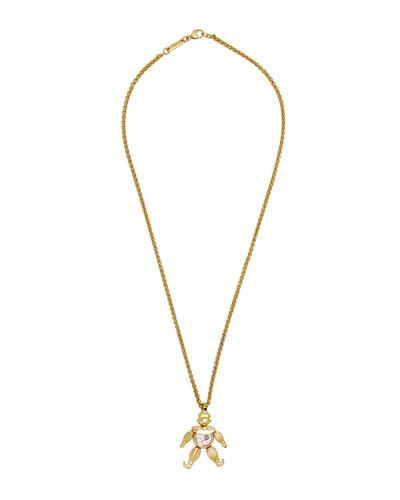 Happy Diamonds 18k Diamond & Ruby Clown Pendant Necklace