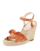 Gabby Ruffled Suede Espadrille