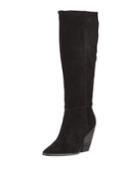Nyles Western Block-heel Knee Boots