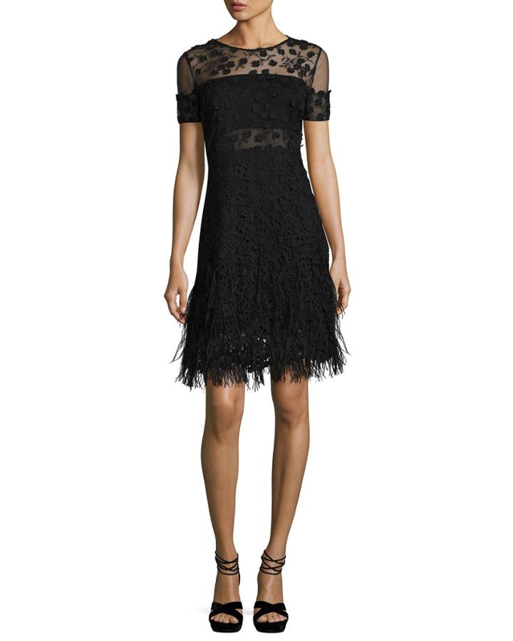 Anabelle Floral Lace Fringe Dress