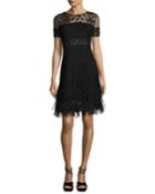 Anabelle Floral Lace Fringe Dress