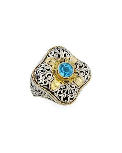 Color Classics Blossom Blue Topaz Ring,