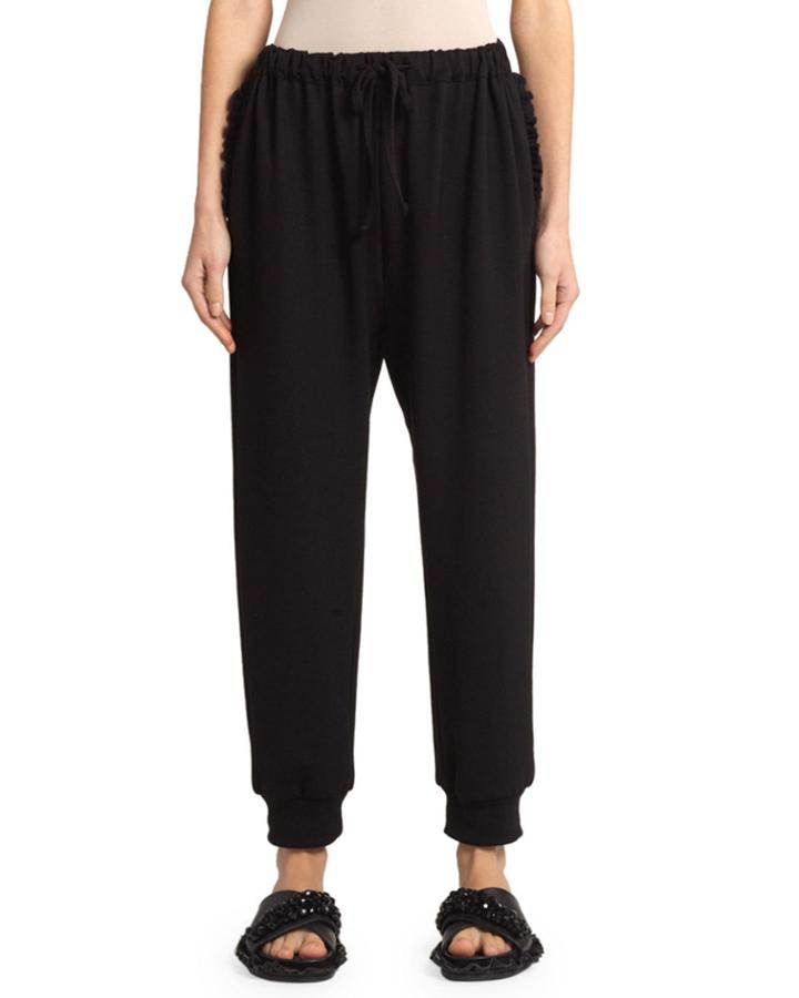 Joggers With Frilled Pockets