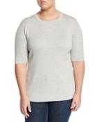 Skinny Rib Silk Sweater,