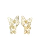 Tiered Butterfly Earrings