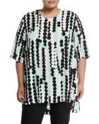 High-low Dot-print Tee,