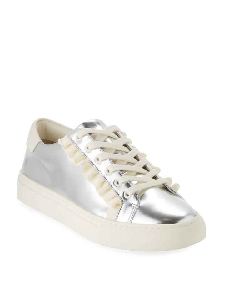 Ruffle Shiny Ruffle Platform Low-top